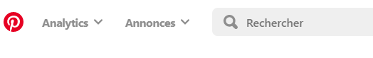 pinterest navigation